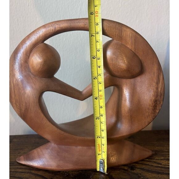 Vintage Hand Carved Suar Wood Sculpture, "World Peace”
by Nyoman Karsa - Picture 5 of 7